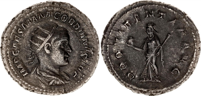 Roman Empire Antonianus 238 - 239 AD, Gordian III
RIC 193, C 302; Silver 4,92 g...