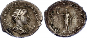Roman Empire AR Antoninianus 238 - 244 AD
RIC 215; Silver 4.54 g.; Gordian III Pius (238-244 AD); Obv: IMP CAES M ANT GORDIANVS AVG, Radiate, draped ...