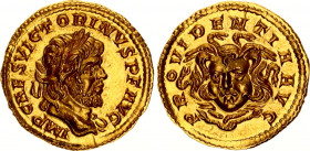 Roman Empire Aureus 269 AD Victorianus
Gold 4,69 g; Obv: IMPVICTORINVSPFAVG - Laureate bust right. Rev: PROVIDENTIAAVG. COLLECTOR"S COPY