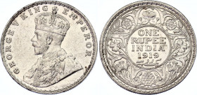 British India 1 Rupee 1919
KM# 524; N# 4851; George V; Silver, UNC. Rare condition.