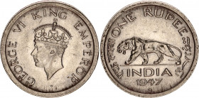 British India 1 Rupee 1947
KM# 559, N# 12426; George VI; Bombay Mint; UNC-
