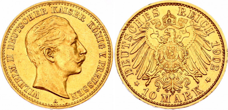 Germany - Empire Prussia 10 Mark 1902 A
KM# 520; J. 251; N# 32033; Gold (.900) ...