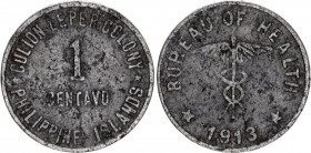 Philippines 1 Centavo 1913
KM# 2; Leper Colony, Culion Island; Mintage 33000 pcs; F/VF