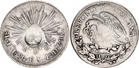 Philippines 8 Reales 1824 (1832) with Countermark
KM# 74; N# 61805; Silver 26.27 g.; Fernando VII; XF-