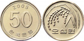 South Korea 50 Won 2005 PCGS WMF Berlin 2016
KM# 34; N# 1653; Nickel Brass; UNC