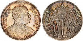 Thailand 1 Baht 1916 BE 2459
Y# 45; N# 12261; Silver; Rama VI; AUNC Toned
