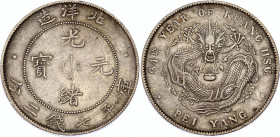 China Chihli 1 Dollar 1908 (34)
Y# 73.2, N# 3847; Silver 26.79 g.; XF/AUNC
