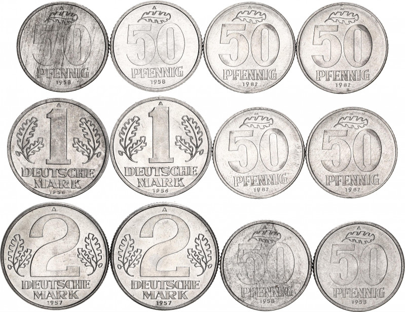 Germany - DDR Lot of 12 Coins 1957 - 1982
Various Dates, Denomination & Mintmar...