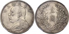 China Republic 1 Dollar 1914 (3) NGC AU
L&M# 63; N# 3849; Silver; NGC AU det. Cleaned