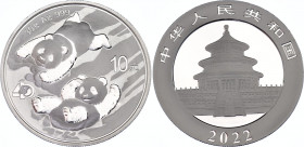 China 10 Yuan 2022
N# 311723; Silver; 40th Anniversary of Panda Coinage