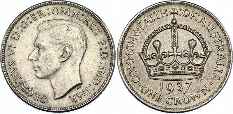 Australia 1 Crown 1937
KM# 34, N# 12503; Silver; Coronation of King George VI; ...