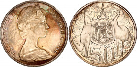Australia 50 Pence 1966
KM# 67; Silver, Proof; Elizabeth II