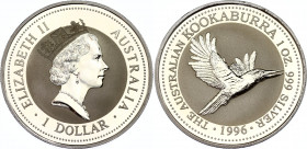 Australia 1 Dollar 1996
KM# 289; N# 10841; Silver; Elizabeth II; Australian Kookaburra; MInt: Perth; BUNC
