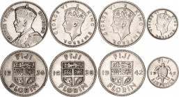 Fiji Lot of 4 Coins 1934 - 1942
Silver; Various Dates & Denominations
