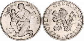 Czechoslovakia 10 Korun 1955
KM# 42, N# 12623; Silver; 10th Anniversary - Liberation from Germany; UNC with minor hairlines