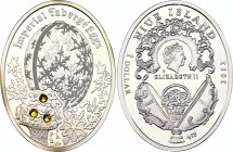 Niue 1 Dollar 2012
N# 172289; Silver with Swarovski crystals 16.81g.; Winter Egg; Proof
