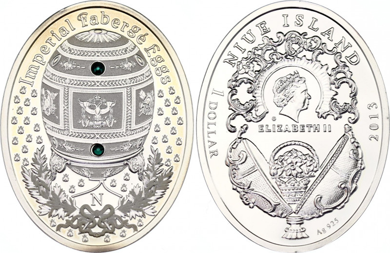 Niue 1 Dollar 2012
N# 172509; Silver with Swarovski crystals 16.81g.; Napoleoni...