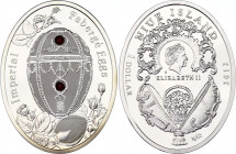 Niue 1 Dollar 2012
KM# 1190; Silver with Swarovski crystals 16.81g.; Rosebud Egg; Proof