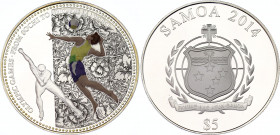 Samoa 5 Tala 2014
Silver (0.925) 20g., Proof; Olympiad: From Sochi to Rio