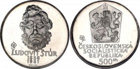 Czechoslovakia 500 Korun 1981 Ľudovít Štúr Proof
KM# 105; 125th Anniversary of the Death of Ľudovít Štúr. Silver, Proof. Mintage 4000 Only. In Origin...