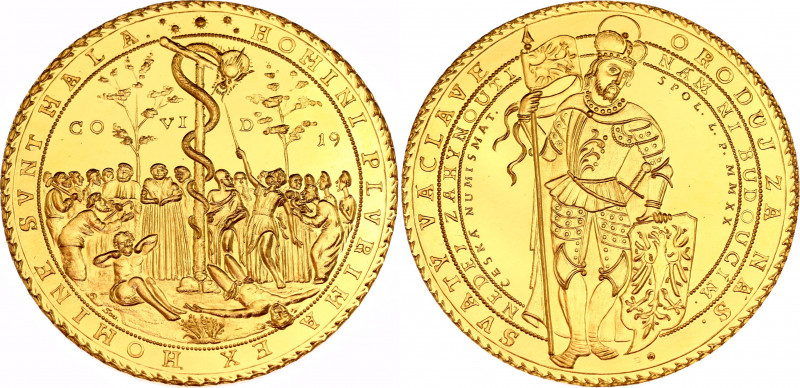 Czech Republic Plague Gold Medal 2020 "COVID-19"
Gold (.999) 31.1 g., 44 mm.; "...