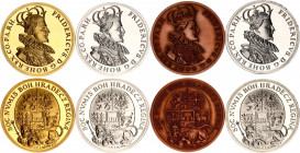 Czech Republic Set of 4 Medals Dedicated to the 400th Anniversary of the Reign of the Czech King Friedrich Palatinate 2020
Gold (.999) 15.55 g., 30 m...