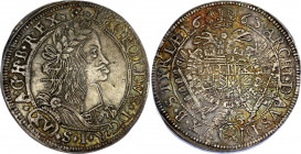 Austria 15 Kreuzer 1663
KM# 1186; Her# 938; N# 78377; Silver; Leopold I; Mint: Graz; XF Toned