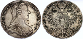 Austria Taler 1780 IC FA
KM# 1866.2; N# 21961; Silver; Maria Theresia; Mint: Vienna; XF-AUNC Toned