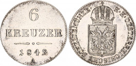 Austria 6 Kreuzer 1849 A
KM# 2200, N# 13821; Silver; Franz Joseph I; UNC with hairlines