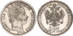 Austria 1/4 Florin 1862 A
KM# 2214, N# 13806; Silver; Franz Joseph I; UNC with full mint luster