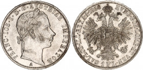 Austria 1 Florin 1858 A
KM# 2219, N# 7004; Silver; Franz Joseph I; UNC- with full mint luster