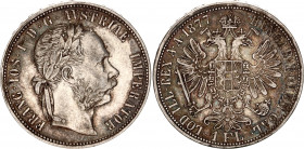 Austria 1 Florin 1877
KM# 2222, N# 4726; Silver; Franz Joseph I; XF+ with nice toning