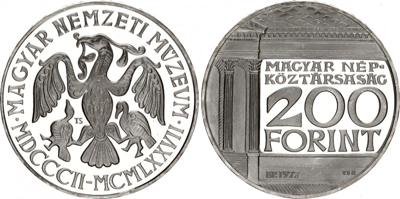 Hungary 200 Forint 1977 BP
KM# 613; N# 34346; Silver., Proof; 175th Anniversary...