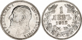 Bulgaria 1 Lev 1912
KM# 31; N# 12345; Silver; Ferdinand I; Mint: Kremnitz; AUNC
