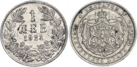 Bulgaria 1 Leva 1923
KM# 35; N# 12346; Silver; Boris III; Mint: Vienna; AUNC Toned