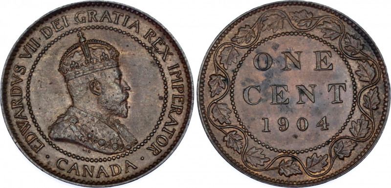 Canada 1 Cent 1904
KM# 8, N# 439; Edward VII; UNC