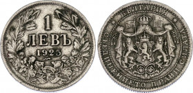Bulgaria 1 Lev 1925
KM# 37, N# 4738; Boris III; Poissy Mint; XF