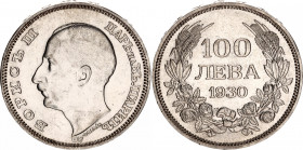 Bulgaria 100 Leva 1930 BP
KM# 43, N# 12383; Silver; Boris III; AUNC/UNC with minor hairlines