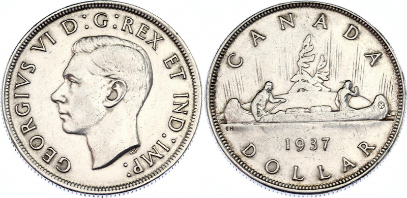 Canada 1 Dollar 1937
KM# 37, N# 448; Silver; XF