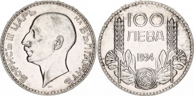 Bulgaria 100 Leva 1934
KM# 45; N# 6450; Silver; Boris III.