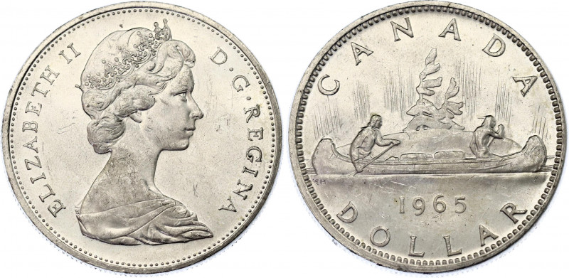 Canada 1 Dollar 1965
KM# 64.1; Schön# 64; N# 456; Silver; Elizabeth II; Mint: O...