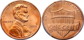 United States 1 Cent 2014 PCGS Sample WMF BERLIN 2015
KM# 468; Schön# 463; N# 10969; Copper plated Zinc; "Lincoln Cent - Shield Reverse"; Mint: Phila...