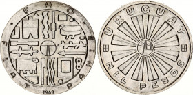 Uruguay 1 Peso 1969
KM# 55; N# 23255; Silver; FAO; UNC.