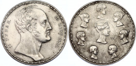 Russia - Poland 1-1/2 Roubles - 10 Zlotych 1836 "Family Rouble" R2 Collectors Copy!
Bit# 888 R2; White metal; 1,5 рубля - 10 злотых 1836 года Р.П. УТ...