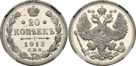 Russia 20 Kopeks 1912 СПБ ЭБ NGC AU
Bit# 112; Silver; NGC AUNC Det. harshly cleaned