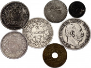 World Lot of 7 Coins 1775 - 1940
With Silver; Various Countries, Dates & Denomination