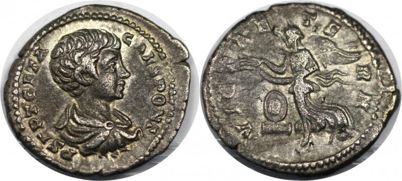 Römische Münzen, MÜNZEN DER RÖMISCHEN KAISERZEIT. Geta (209-211 n. Chr). Denar 2...