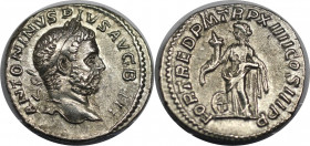 Römische Münzen, MÜNZEN DER RÖMISCHEN KAISERZEIT. Caracalla (198-217 n. Chr). Denar 211-212 n. Chr. 2,80 g. 18,0 mm. Vs.: ANTONINVS PIVS AVG BRIT, Büs...
