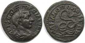 Römische Münzen, MÜNZEN DER RÖMISCHEN KAISERZEIT. Thrakien, Hadrianopolis. Gordianus III. Ae 25, 238-244 n. Chr. (10.86 g. 27.5 mm) Vs.: AVT K M ANT Γ...