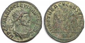 Römische Münzen, MÜNZEN DER RÖMISCHEN KAISERZEIT. Diocletianus 284-305 n. Chr. Antoninianus (3.82 g. 21.1 mm). Vs.: Büste mit Strahlenkrone n. r. Rs.:...